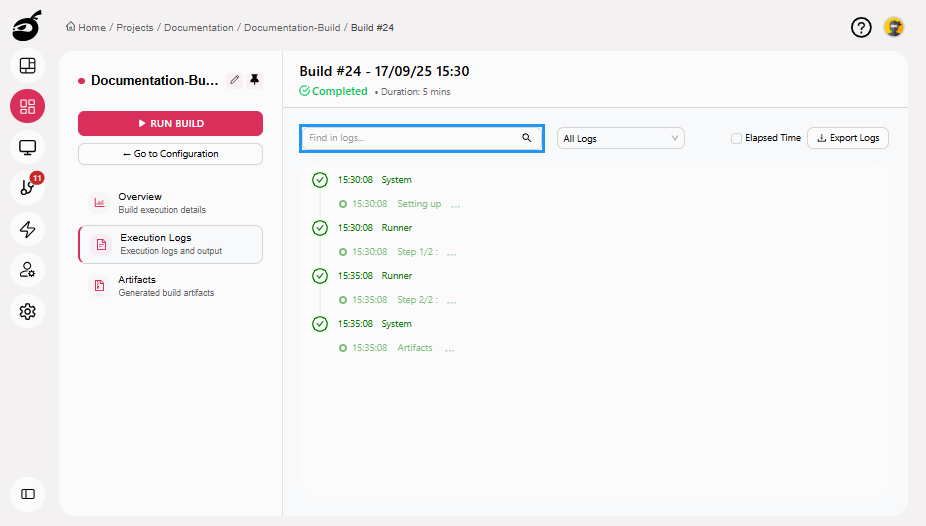 build-log-search-bar