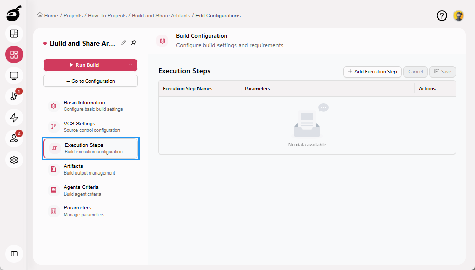 how-to-artifacts-execution-steps-page