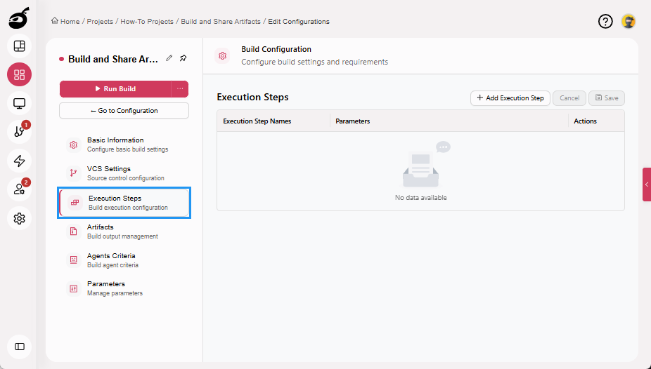 how-to-artifacts-execution-steps-page