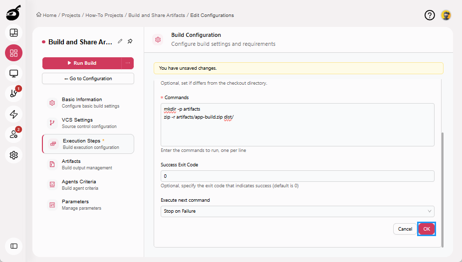how-to-artifacts-package-add-step-page-ok-button