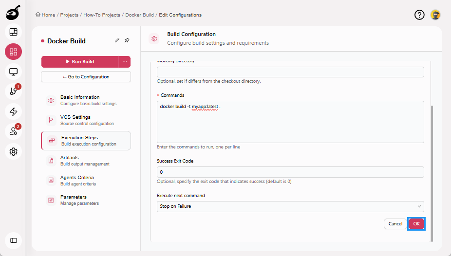 how-to-docker-add-execution-step-ok-button