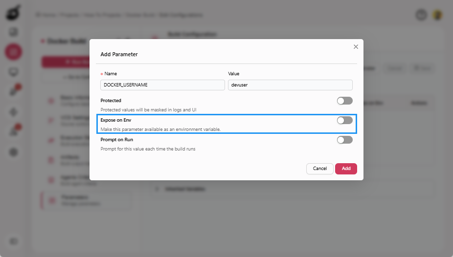 how-to-docker-add-paramter-expose-on-env-button