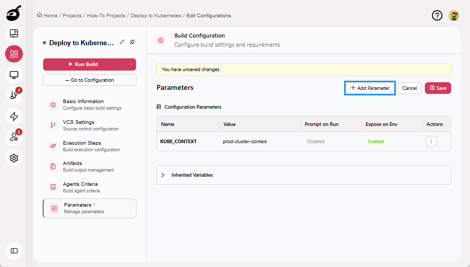 how-to-kubernetes-namespace-parameters-tab-add-parameter-button