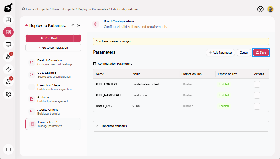how-to-kubernetes-parameters-tab-save-button