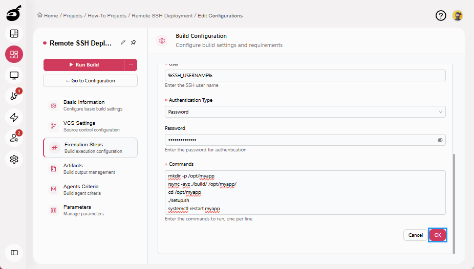 how-to-ssh-add-execution-step-ok-button