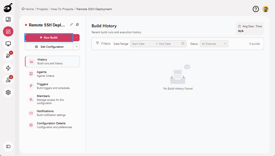 how-to-ssh-run-build-button
