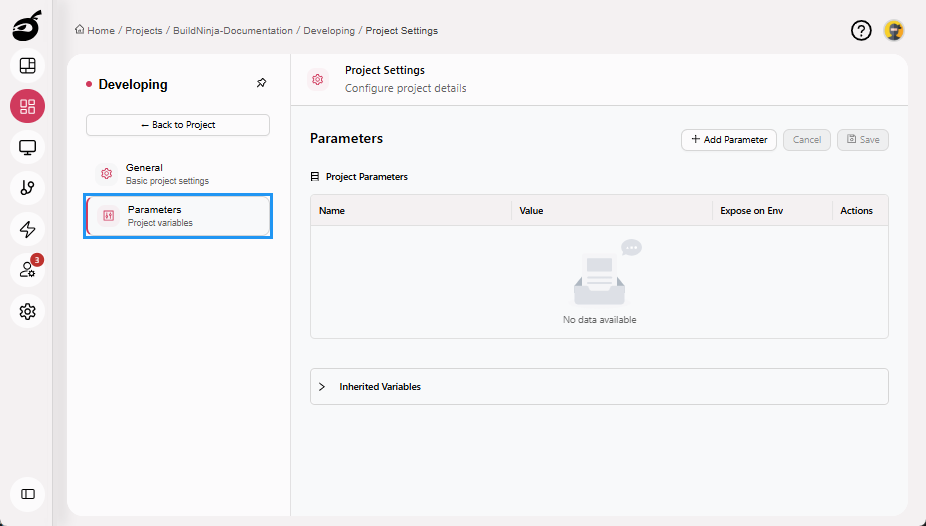 project-edit-project-parameters-tab