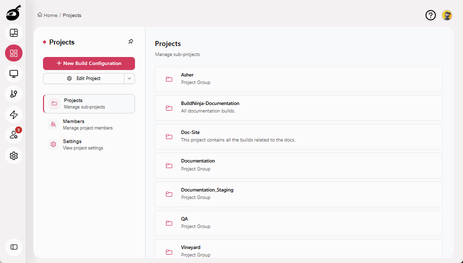 sub-project-project-interface