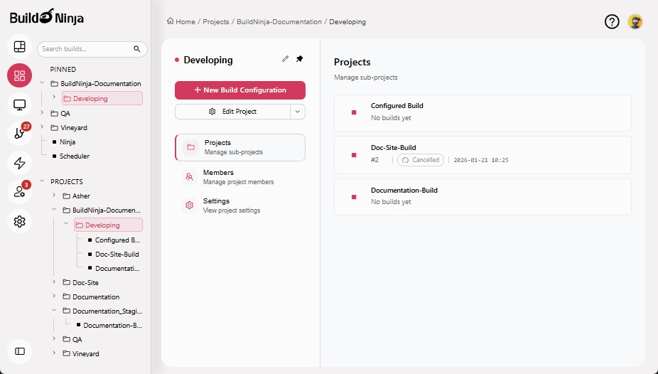 unpin-project-interface